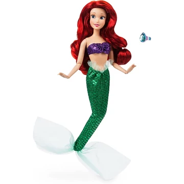 Disney Ariel hercegnő baba +gyűrű kiegészítővel 28 cm