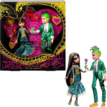 Monster High  Cleo De Nile és Deuce Gorgon "Howliday Love Edition Collector"  baba szett kiegészítőkkel 