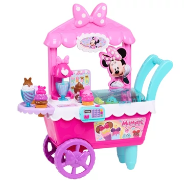 Disney Minnie egér édességek és finomságok nagy fagylaltos kocsi 40 darabos (Zene és különböző kifejezések,hangok )