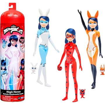 Miraculouse / Katicabogár "Magic Heroez Reveal Colour" meglepetés / színváltó baba 26 cm