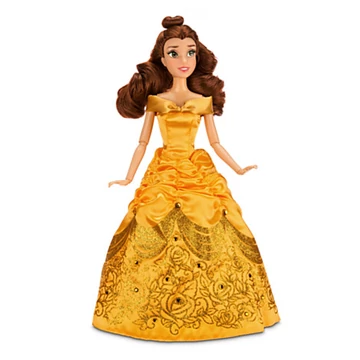 Disney Belle hercegnő baba csillogó köves ruhában 30 cm