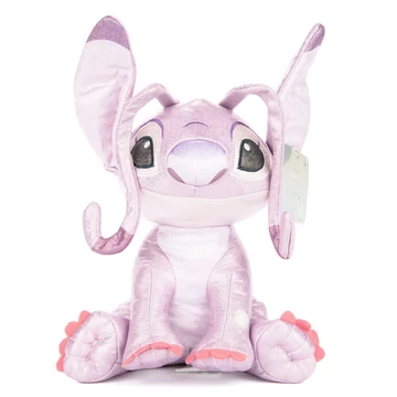 Disney 100 Lilo & Stitch / Angel csillogó  plüss figura 30 cm (zene/hang)