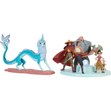 Disney Raya és az utolsó sárkány utazása Kumandrába figura szett 7 darabos (világít) 