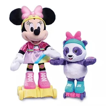 Disney Minnie egér és panda barátja görkorcsolyaparti szett (beszél,világít) 37 cm  Disney Minnie egér és panda barátja görkorcsolyaparti szett (beszél,világít) 37 cm
