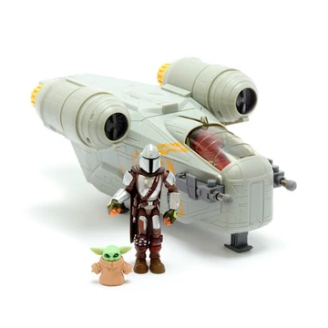  Disney Star Wars Toybox Mandalorian+Grogu+Razor Crest játékkészlet
