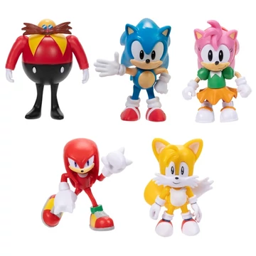 Sonic, a sündisznó figura készlet 5 darabos 6,5 cm