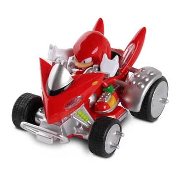 Sonic, a sündisznó Knuckles figura quad járművőn 