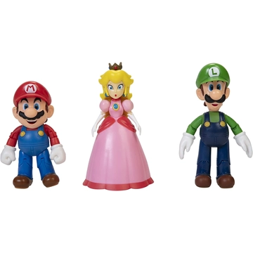 Super Mario és barátai 3 darabos figura szett 10 cm