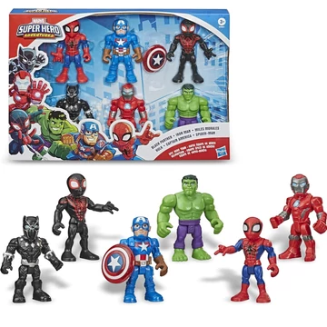 Marvel: Szuperhősök 6 darabos figura szett (Super Hero Adventures)