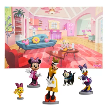 Disney Minnie egér és barátai  5 darabos figura szett "poszter játszószőnyeggel"