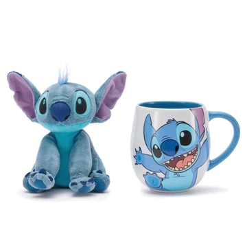 Disney Stitch plüss + nagy bögre 535 ml