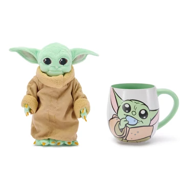 Disney SW / Mandolorian / Grogu / Yoda nagy bögre+plüss 535 ml