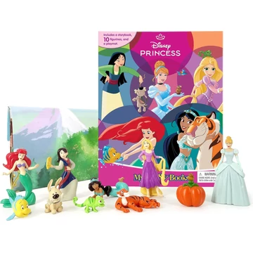 Disney Hercegnők és kedvencük mesekönyv 10 darab figurával és játszószőnyeggel angol nyelvű