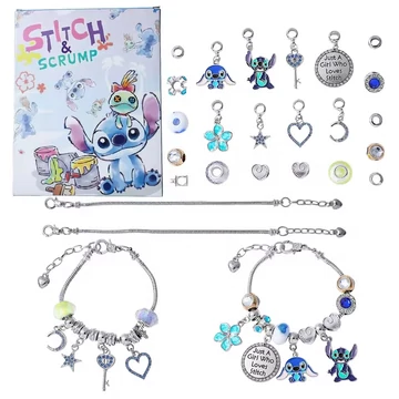 Disney Lilo és Stitch karrakteres ékszer naptár szett 24 darabos