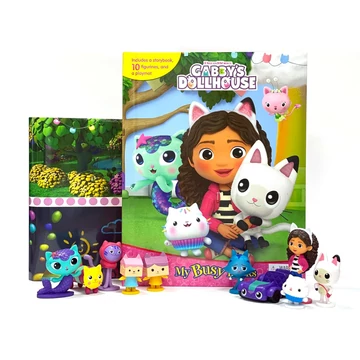 Gabi babaháza mesekönyv 10 darab figurával és játszószőnyeggel angol nyelvű (HAMAROSAN ÉRKEZIK) 