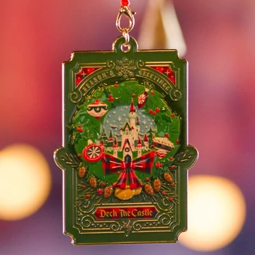 Disney kastély fém dísz