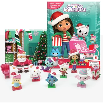 Gabi babaháza mesekönyv 10 darab figurával és játszószőnyeggel angol nyelvű (Karácsony)  (HAMAROSAN ÉRKEZIK) 