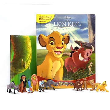 Disney Az oroszlánkirály mesekönyv 10 darab figurával és játszószőnyeggel angol nyelvű