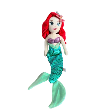 Disney Ariel hercegnő plüss baba flitteres uszonnyal  48 cm