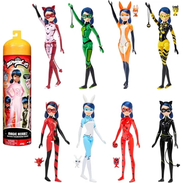 Miraculouse / Katicabogár "Magic Heroez Reveal Colour 1/8" meglepetés / színváltó baba 26 cm