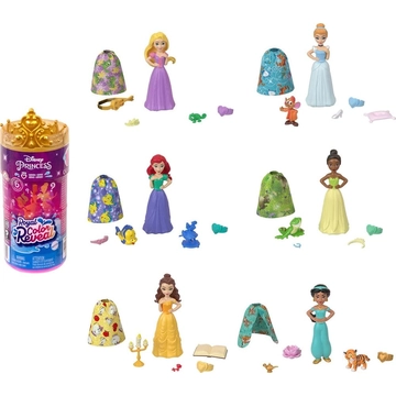 Disney hercegnők: Color Reveal meglepetés mini baba figura 