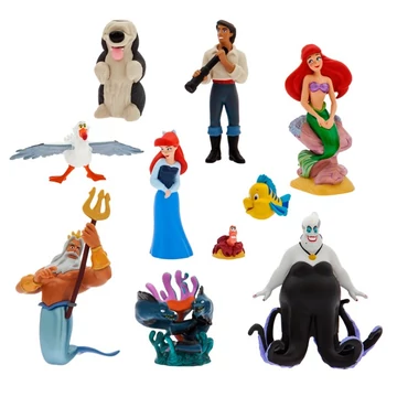 Disney Ariel, a kis hableány figura szett 10 darabos 