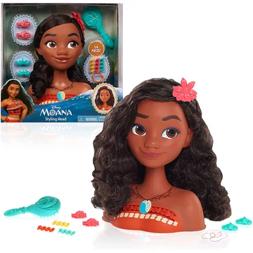 Disney Vaiana hercegnő "hajszobrász" babafej szett 20 cm Disney Vaiana hercegnő "hajszobrász" babafej szett 20 cm