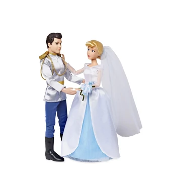 Disney Hamupipőke hercegnő és Herceg gyönyörű esküvői baba szett 30 cm *ritka*