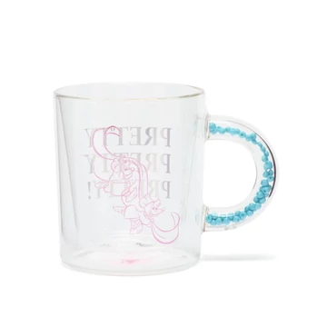 Disney Hamupipőke üvegbögre műanyag gyöngyös fogantyúval 355 ml Disney Hamupipőke üvegbögre műanyag gyöngyös fogantyúval 355 ml