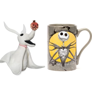 Disney  Karácsonyi lidércnyomás - Rosszcsont Jack (Jack Skellington) nagy bögre 487 ml +plüss  Disney  Karácsonyi lidércnyomás - Rosszcsont Jack (Jack Skellington) nagy bögre 487 ml +plüss
