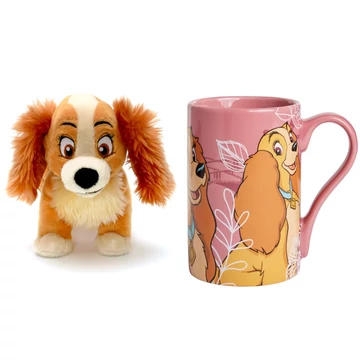 Disney Susi és Tekergő / Lady (Susi)  plüss + nagy bögre 487 ml 