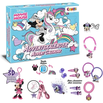 Disney Minnie egér Adventi kalendárium, naptár szett  24 darabos