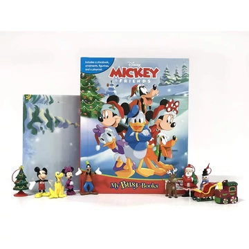 Disney Mickey egér és barátai karácsonya mesekönyv 10 darab figurával (dísz) és játszószőnyeggel angol nyelvű Disney Mickey egér és barátai karácsonya mesekönyv 10 darab figurával (dísz) és játszószőnyeggel angol nyelvű