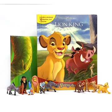 Disney Az oroszlánkirály mesekönyv 10 darab figurával és játszószőnyeggel angol nyelvű Disney Az oroszlánkirály mesekönyv 10 darab figurával és játszószőnyeggel angol nyelvű