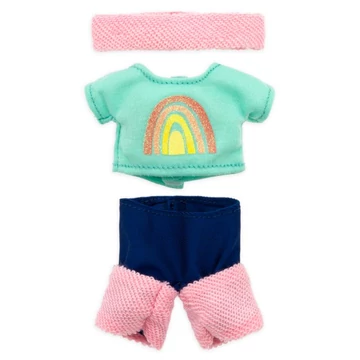 Disney öltöztethető plüss figurákhoz  póló nadrággal, lábmelegítővel és fejpánttal ruha szett (nuiMOs)