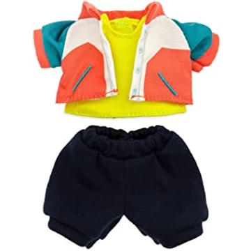 Disney öltöztethető plüss figurákhoz színes széldzseki felsővel és nadrággal ruha szett (nuiMOs)