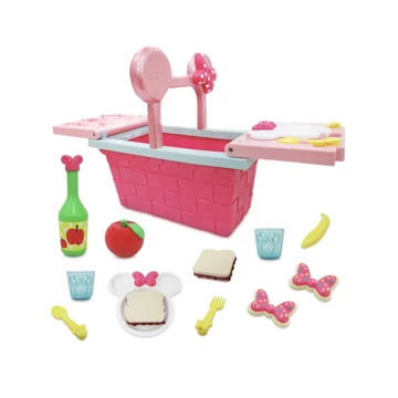 Disney Minnie egeres piknik kosár játékkészlet 17 darabos  