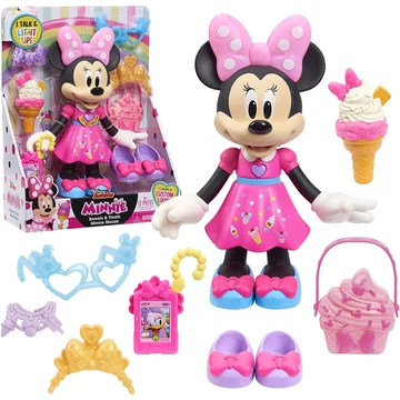 Disney Minnie egér interaktív beszélő világító figura kiegészítőkkel 25 cm  Disney Minnie egér interaktív beszélő világító figura kiegészítőkkel 25 cm
