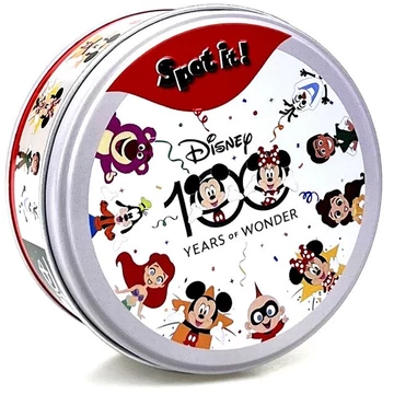 Spot It Dobble - kártyajáték Disney 100 piros (45 darabos)