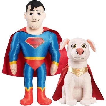 DC Szuper páros plüss figura szett Superman és  Krypto, a szuperkutya 