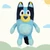 Bluey plüss 