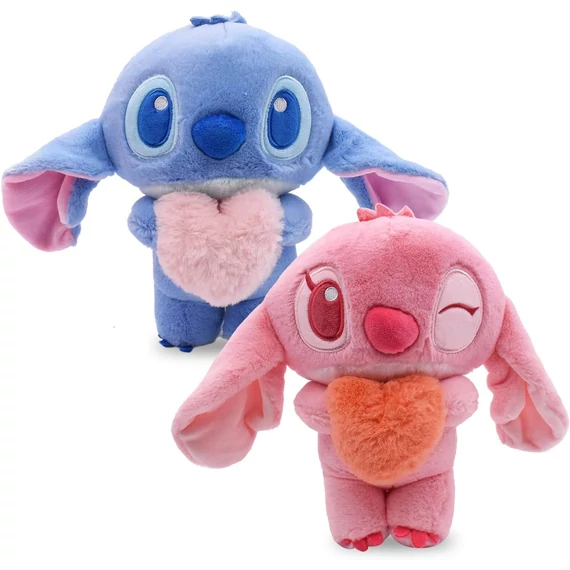 Disney Stitch és Angel "Valantin"  plüss páros szett 24 cm