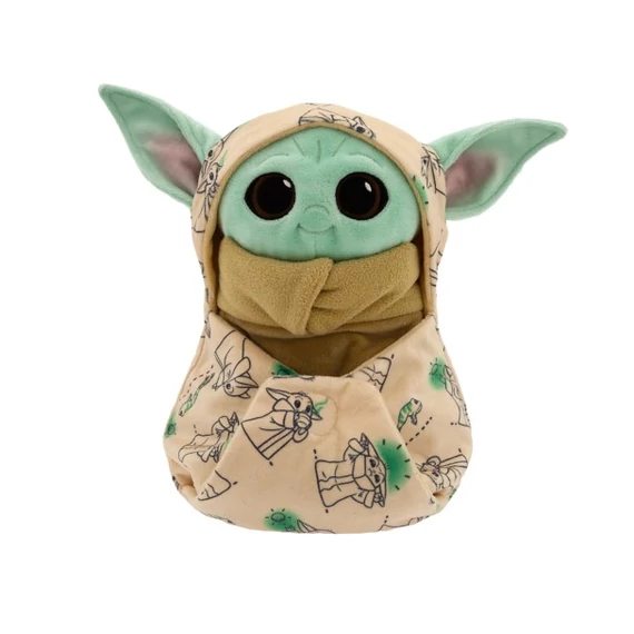 Star Wars  Mandalorian  Baby  Grogu / Yoda plüss figura pólyában