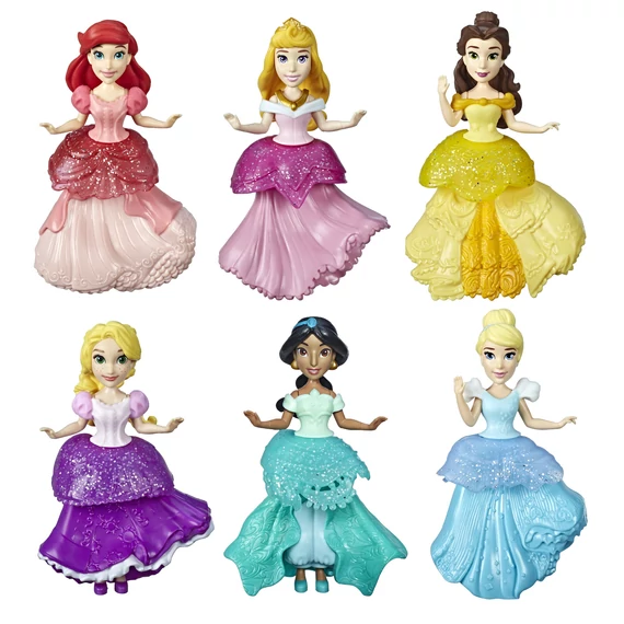 Disney öltöztethető Hercegnők figura szett 6+6 darab 