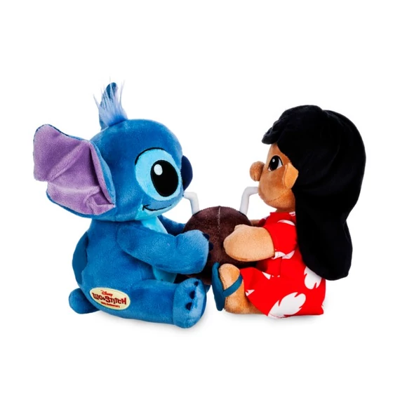 Disney Lilo és Stitch kókuszdiós páros plüss figura 