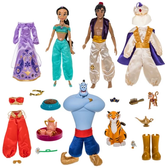 Disney Aladdin óriás klasszikus baba készlet 14 darabos 