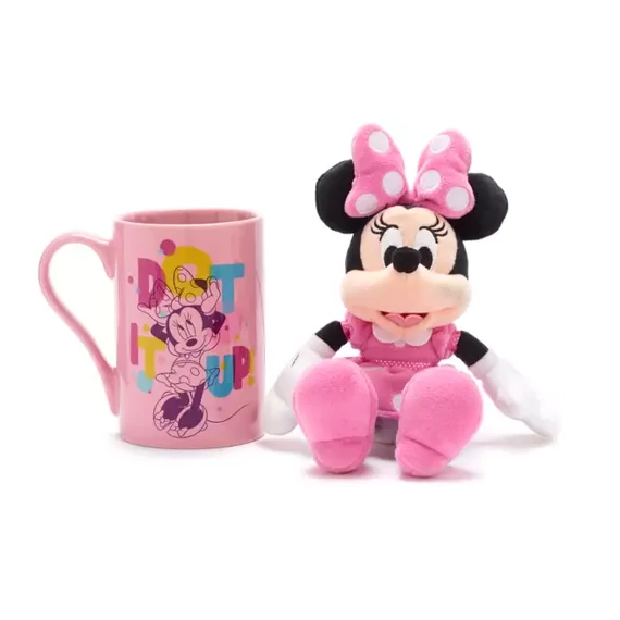 Disney Minnie egér bögre + plüss 483 ml/23 cm