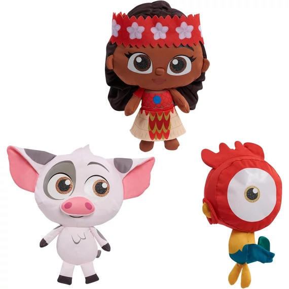 Disney Doorables Vaiana/HeiHei/Pua nagy plüss figura 25 cm