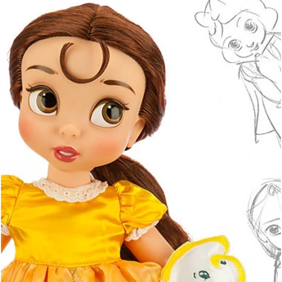 Disney Belle animator baba 39 cm (hímzett) *ritka*