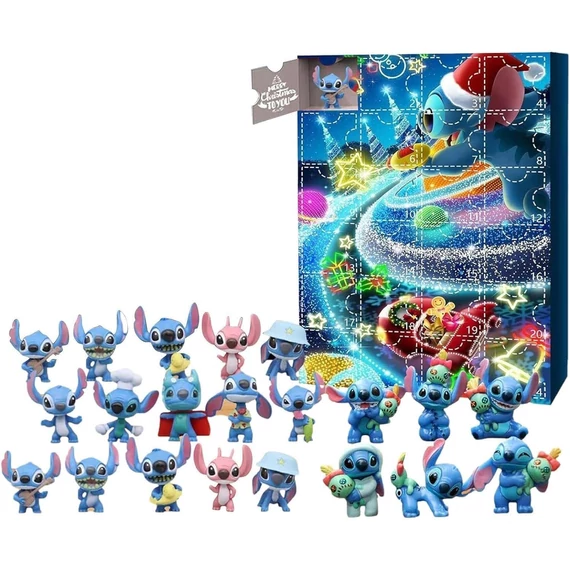 Disney Lilo és Stitch Adventi naptár , kalendárium szett 24 darabos